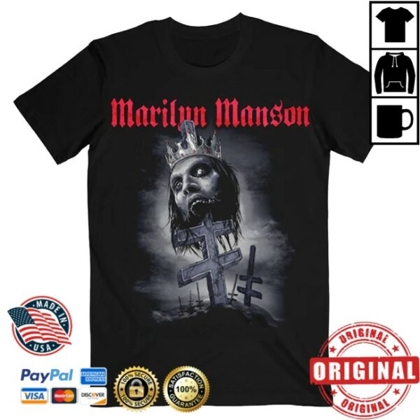 kenny Marilyn Manson Merch Impaled Double Cross Tee