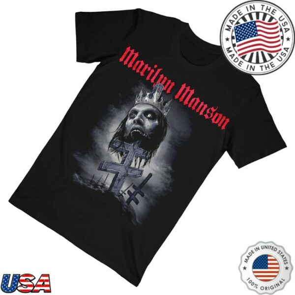 kenny Marilyn Manson Merch Impaled Double Cross Tee0