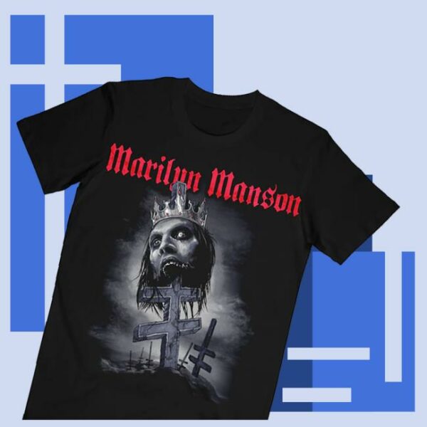 kenny Marilyn Manson Merch Shop Store Impaled Double Cross Shirtsw