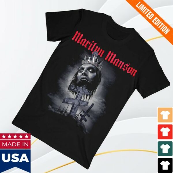 kenny Marilyn Manson Merch Store Impaled Double Cross Shirts