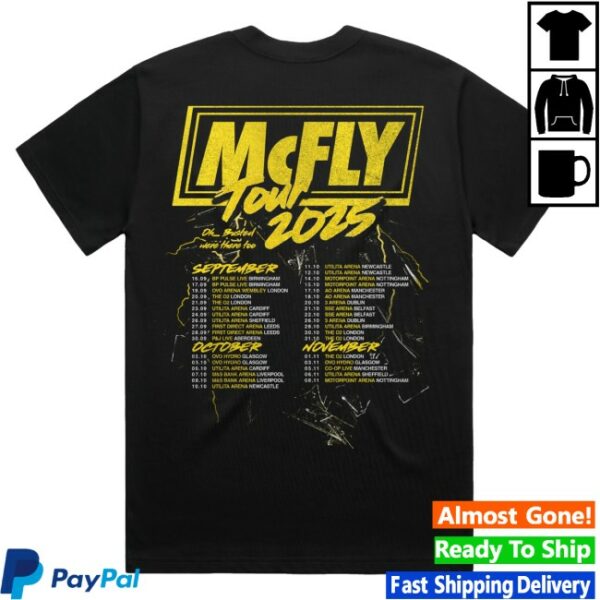 kenny Mcfly Merch Lightening Black Photo Tee