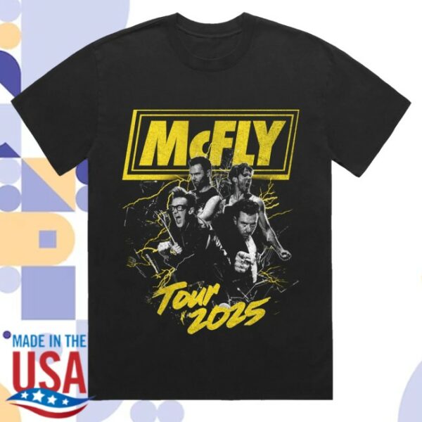 kenny Mcfly Merch Lightening Black Photo Tee1