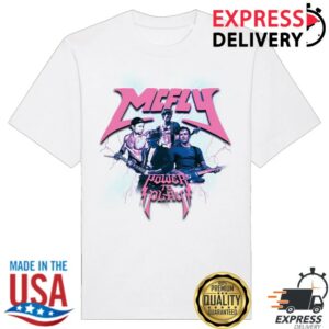 kenny Mcfly Merch Power To Play Band Uk 2023 White Tour Tee0