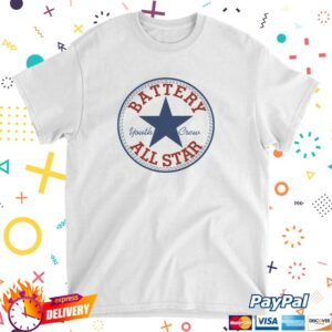 kenny Merchworld Store Battery All Star White Tee