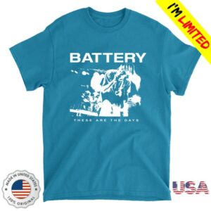 kenny Merchworld Store Battery The Days Blue Tee kenny Merchworld Store Battery The Days Blue Tee