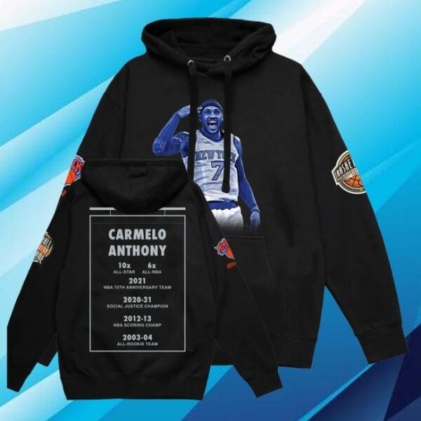 kenny Mitchell Ness Merch Shop Store Knicks Carmelo Anthony Ultimate Player Hoodiew