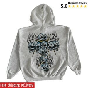 kenny Mlvltd Merch Store Guilt Trip Skull Cross Hoodies