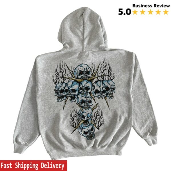 kenny Mlvltd Merch Store Guilt Trip Skull Cross Hoodies