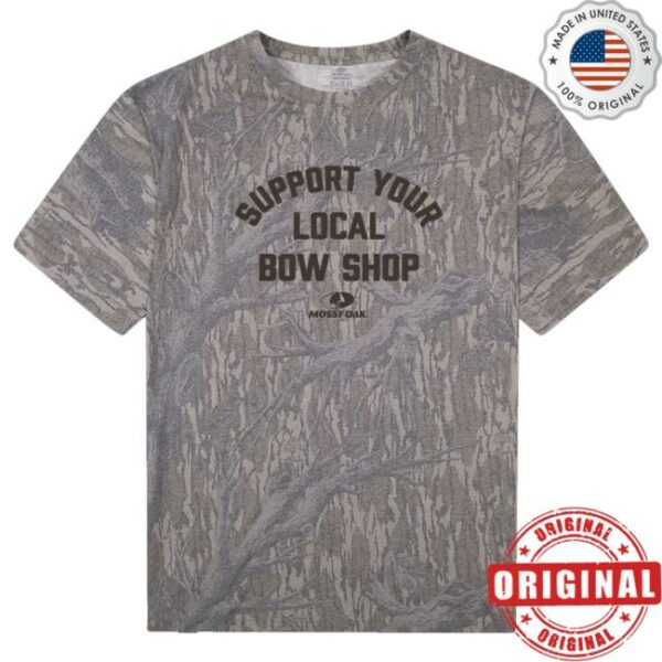 kenny Mossy Oak Support Your Local Bow Shop Shirt