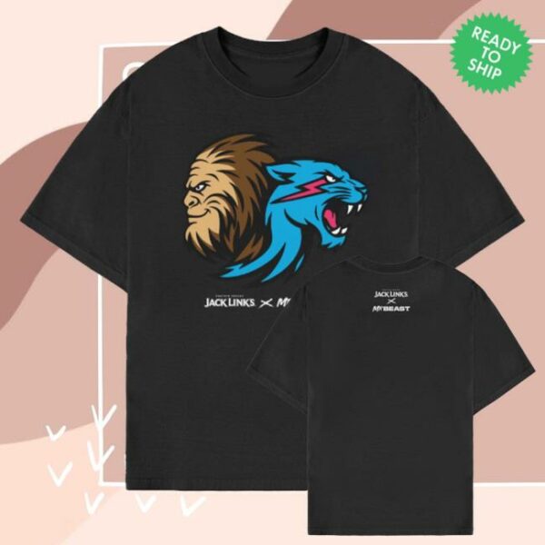 kenny Mr Beast Merch Shop Store Mrbeast X Jack Links Feed The Beasts Black Shirt