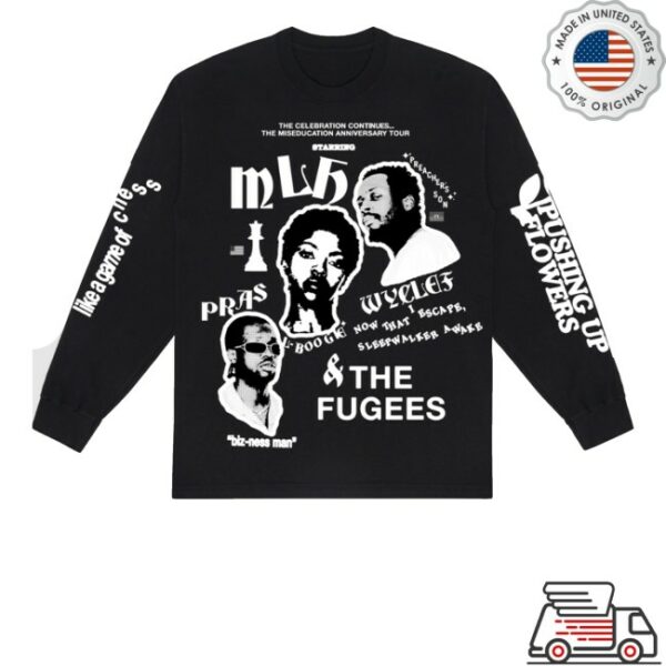 kenny Ms Lauryn Hill Merch Store Fugees Ready Or Not Lyric Long Sleeve Tees