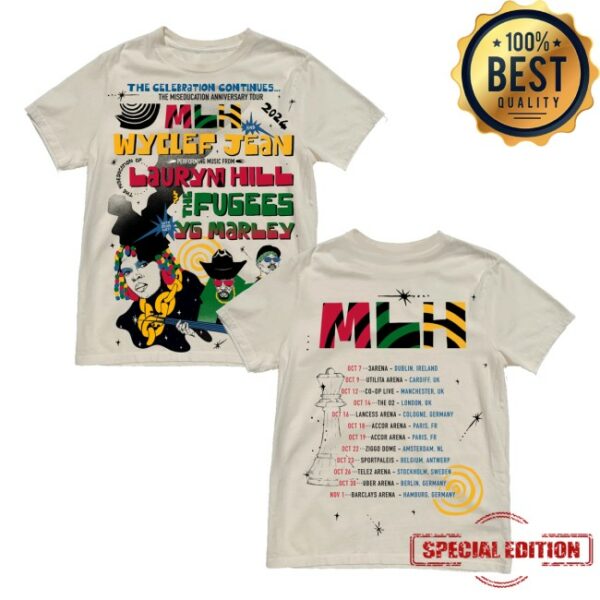 kenny Ms Lauryn Hill Merch Store Mlh X Fugees X Yg Tour Shirtss