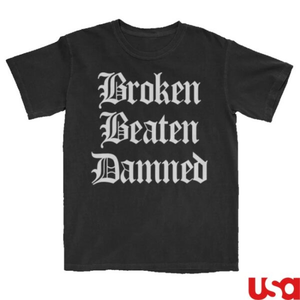 kenny My Chemical Romance Merch Broken Beaten Damned Tee