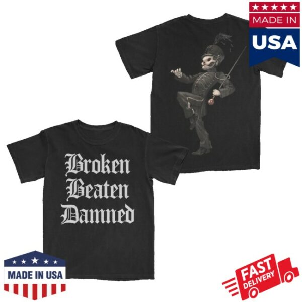 kenny My Chemical Romance Merch Broken Beaten Damned Tee0