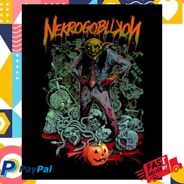 kenny Nekrogoblikon Merch Nekrogoblikon Halloween Horror Slayer Tee Limited Edition Print By Artist Dr Knudson