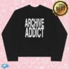 kenny Nss Edicola Merch Fuorimoda Archive Addict Boxy Long Sleeve Shirt Black1