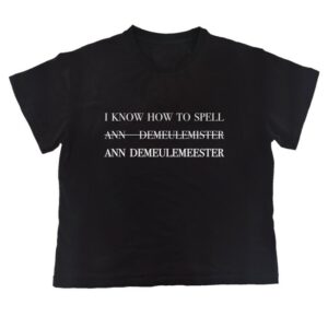 kenny Nss Edicola Merch Fuorimoda I Know How To Spell Ann Demeulemeester Boxy Slim Shirt Black