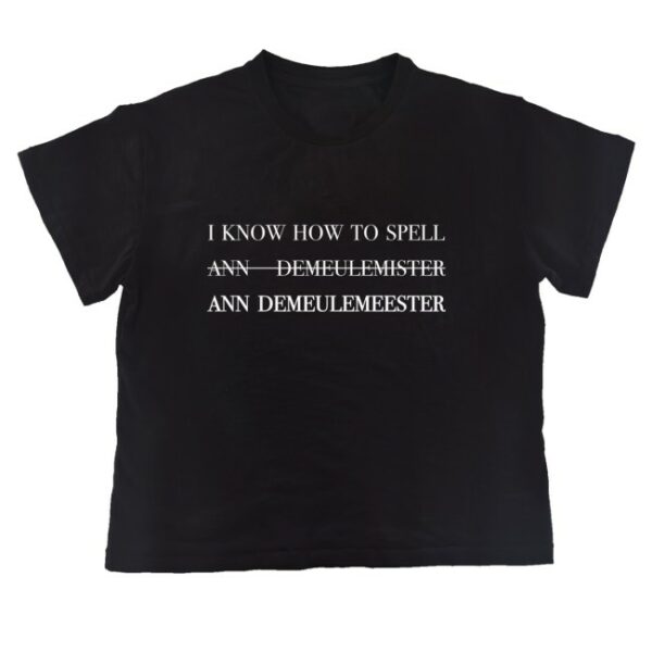 kenny Nss Edicola Merch Fuorimoda I Know How To Spell Ann Demeulemeester Boxy Slim Shirt Black