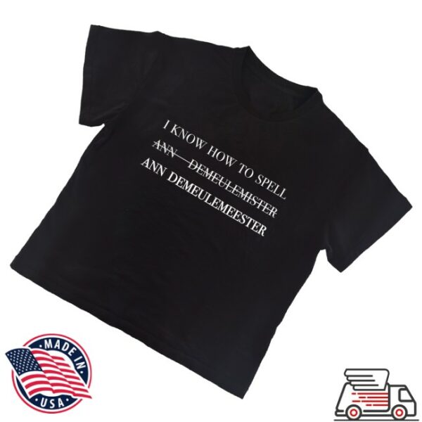 kenny Nss Edicola Merch Fuorimoda I Know How To Spell Ann Demeulemeester Boxy Slim Shirt Black0