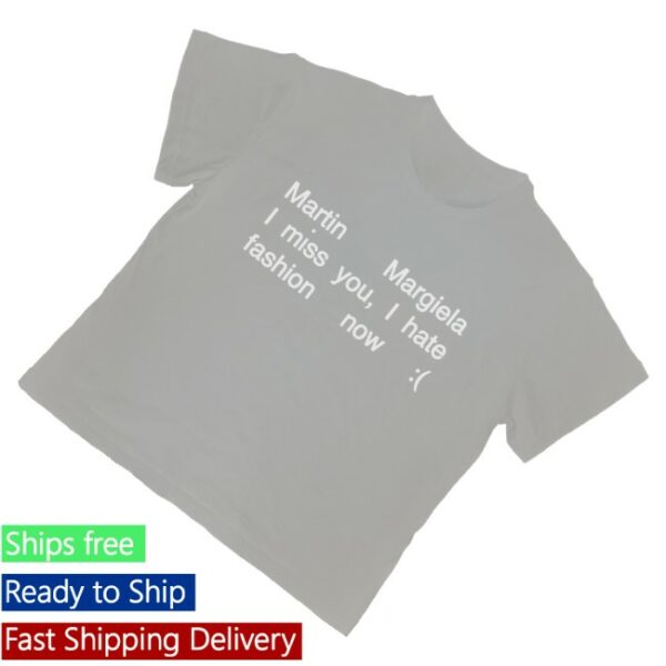 kenny Nss Edicola Merch Fuorimoda Martin Margiela I Miss You Boxy Slim Shirt White1
