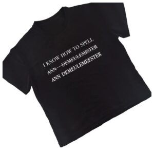 kenny Nss Edicola Merch Shop Store I Know How To Spell Ann Demeulemeester Boxy Slim Shirtas