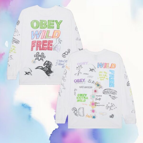 kenny Obey Clothing Merch Store Wild Free Long Sleeve Shirtss