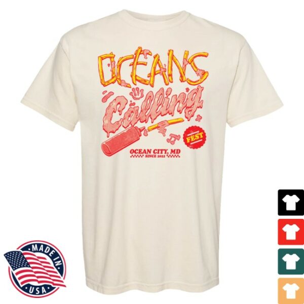 kenny Oceans Calling Festival Merch Fries Lineup Tee0