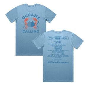 kenny Oceans Calling Festival Merch Store Crab Lineup Shirtss