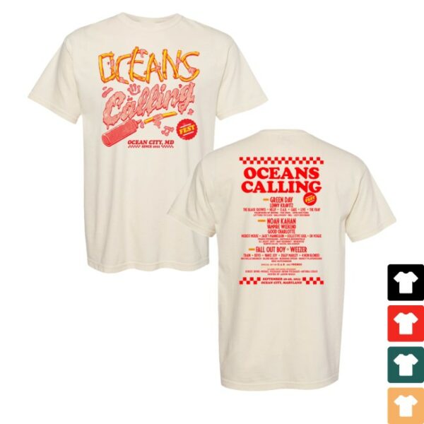 kenny Oceans Calling Festival Merch Store Fries Lineup Shirtss