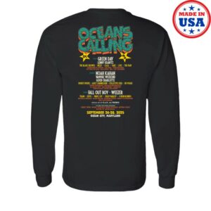 kenny Oceans Calling Festival Merch Store Rollercoaster Lineup Long Sleeve Shirt