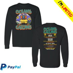 kenny Oceans Calling Festival Merch Store Rollercoaster Lineup Long Sleeve Shirtss