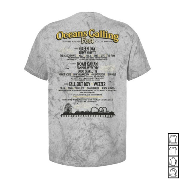 kenny Oceans Calling Festival Merch Store Seagull Lineup Shirts