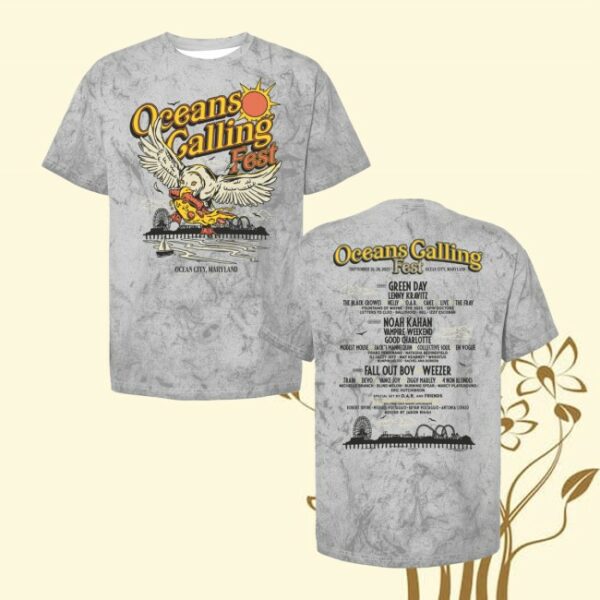 kenny Oceans Calling Festival Merch Store Seagull Lineup Shirtss