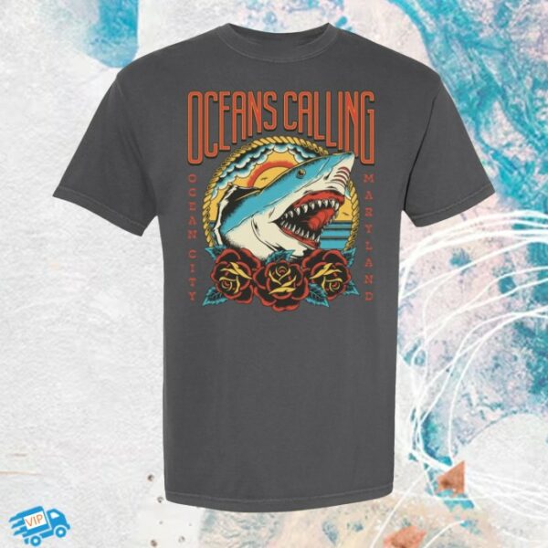 kenny Oceans Calling Festival Merch Store Shark Lineup Shirts