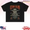 kenny Oceans Calling Festival Merch Store Womens Rose Lineup Crop Tee