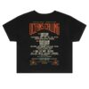 kenny Oceans Calling Festival Merch Womens Rose Lineup Crop Tee