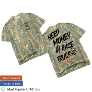 kenny Ondgas Merch Shop Store 100 Entries Need Money For Race Truck Camo Shirts