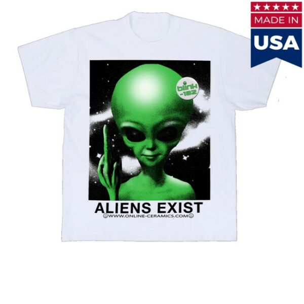 kenny Online Ceramics Merch Store Blink 182 Aliens Exist Shirts