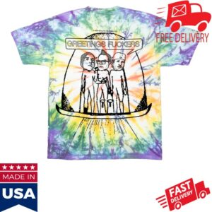 kenny Online Ceramics Merch Store Blink 182 Aliens Exist Tie Dye Shirt