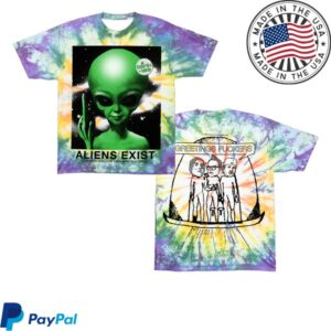 kenny Online Ceramics Merch Store Blink 182 Aliens Exist Tie Dye Shirtss