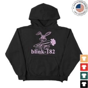 kenny Online Ceramics Merch Store Blink 182 Bunny Logo Black Hoodie