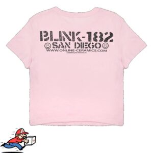 kenny Online Ceramics Merch Store Blink 182 I Guess This Is Growing Up Pink Tee