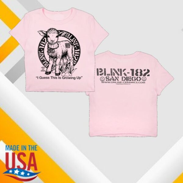 kenny Online Ceramics Merch Store Blink 182 I Guess This Is Growing Up Pink Teess