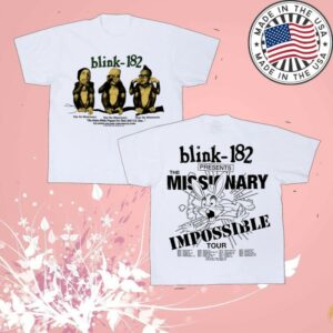 kenny Online Ceramics Merch Store Blink 182 Missionary Impossible White Teess