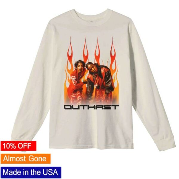 kenny Outkast Stankonia Merch Shop Store Outkast Flames Long Sleeve Shirt