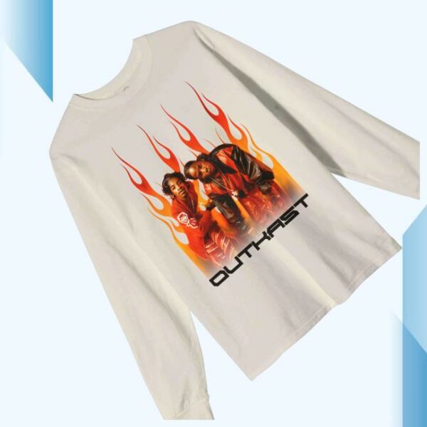 kenny Outkast Stankonia Merch Shop Store Outkast Flames Long Sleeve Shirts