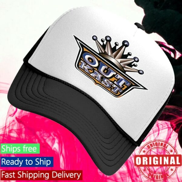 kenny Outkast Store Merch Outkast Metal Logo Trucker Hat Black0