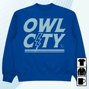 kenny Owl City Merch Shop Store Lightning Crewneck kenny Owl City Merch Shop Store Lightning Crewneck