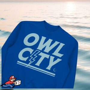 kenny Owl City Merch Shop Store Lightning Crewneckw kenny Owl City Merch Shop Store Lightning Crewneckw