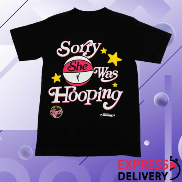 kenny Pacers Team Merch Store Adult Indiana Fever Sorry She Was Hooping Shirt